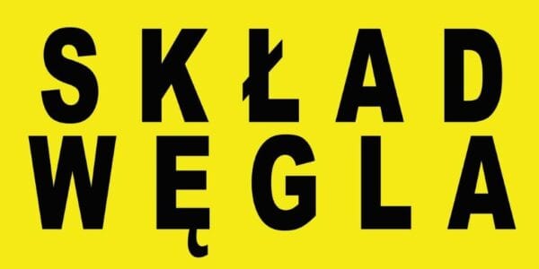 Baner Reklamowy 2 x 1 m -Sprzedaż Węgla Drewna Ekogroszek- Baner Premium - Mocny !
