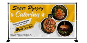 Baner Premium PYSZNY CATERING - 2x1m SUPER JAKOŚĆ!