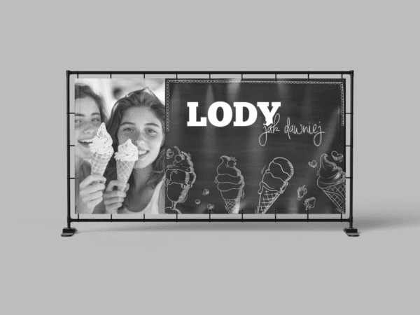 BANER PREMIUM - LODY JAK DAWNIEJ KRAFTOWE - 200X100 CM - SUPER JAKOŚĆ!