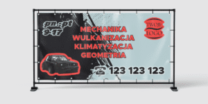 BANER REKLAMOWY - MECHANIKA SAMOCHODOWA - 200X100 CM - SUPER JAKOŚĆ!