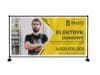 BANER PREMIUM - ELEKTRYK - USŁUGI ELEKTRYCZNE - 200X100 CM - SUPER JAKOŚĆ!
