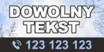 BANER REKLAMOWY - DOWOLNY TEKST - KW1 - 200X100 CM SUPER JAKOŚĆ!