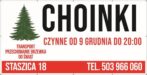 Baner Reklamowy 2 x 1 m - Sprzedaż Choinek - Baner Premium - Mocny !