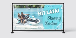 BANER REKLAMOWY - SKUTER WODNY HIT LATA - 200X100 CM