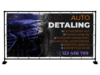 BANER REKLAMOWY AUTO DETALING 200X100 CM SUPER JAKOŚĆ