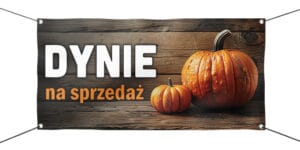 BANER REKLAMOWY - SPRZEDAŻ DYNI - 200x100 cm - SUPER JAKOŚĆ - WZ2
