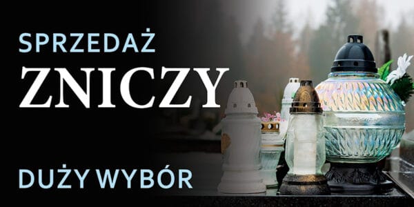 BANER REKLAMOWY - SPRZEDAŻ ZNICZY DUŻY WYBÓR - 200X100 CM
