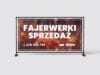 BANER PREMIUM - SPRZEDAŻ FAJERWEREK - STRZAŁKA - 200X100 CM - SUPER JAKOŚĆ!
