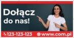 Baner Reklamowy 2 x 1 m - Zatrudnię Pracownika - Baner Premium - Mocny !