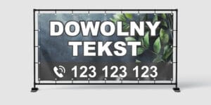 BANER REKLAMOWY - DOWOLNY TEKST - KW3 - 200X100 CM SUPER JAKOŚĆ!