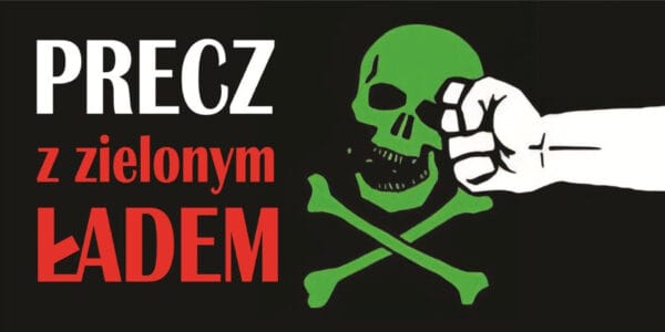 BANER PREMIUM - PRECZ Z ZIELONYM ŁADEM - 200X100CM - SUPER JAKOŚĆ!