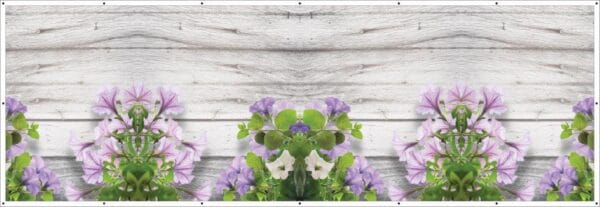 Maskownica na balkon 3 x 1 m -Kwiaty Surfinie - Baner Premium - Mocny !