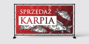 BANER PREMIUM - SPRZEDAŻ KARPIA - 200X100 CM - SUPER JAKOŚĆ!