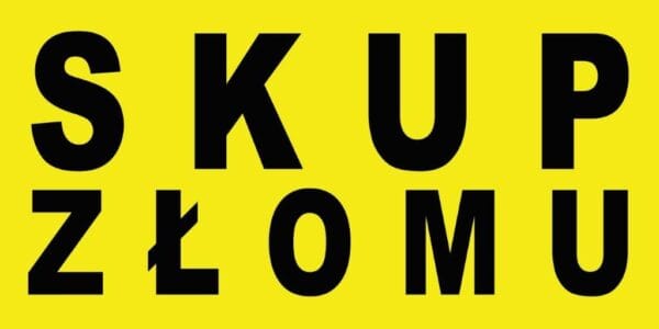 Baner Reklamowy 2 x 1 m -Skup Złomu- Baner Premium - Mocny !