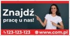 Baner Reklamowy 2 x 1 m - Zatrudnię Pracownika - Baner Premium - Mocny !