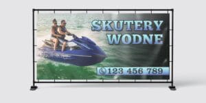 BANER REKLAMOWY - SKUTER WODNY ROWERKI - 200X100 CM