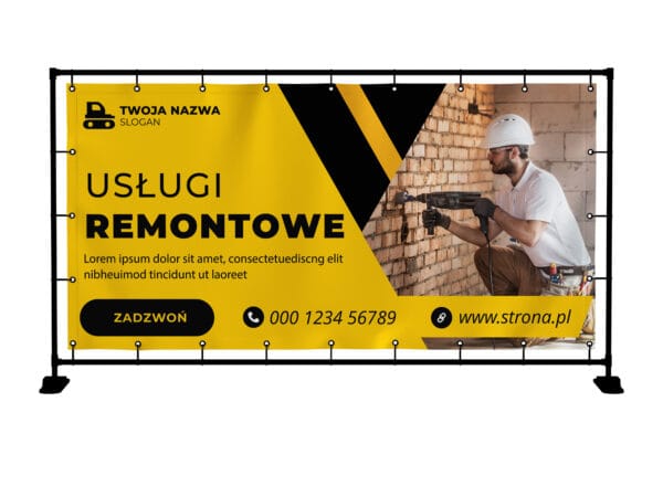 Usługi Remontowe - Baner Premium - Wyjątkowa Wytrzymałość!