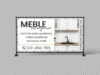 BANER PREMIUM - MEBLE NA WYMIAR - STOLARZ - 200X100 CM - SUPER JAKOŚĆ!