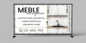BANER PREMIUM - MEBLE NA WYMIAR - STOLARZ - 200X100 CM - SUPER JAKOŚĆ!