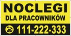 Baner Reklamowy 2 x 1 m -Noclegi- Baner Premium - Mocny !