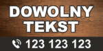 BANER REKLAMOWY - DOWOLNY TEKST - DR1 - 200X100 CM SUPER JAKOŚĆ