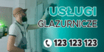 BANER REKLAMOWY  - USŁUGI GLAZURNICZE  - 200X100 CM - SUPER JAKOŚĆ!