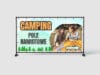 BANER REKLAMOWY - CAMPING - POLE NAMIOTOWE - 200X100 CM
