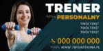 BANER PREMIUM - TRENER PERSONALNY - 2X1M - SUPER JAKOŚĆ!!