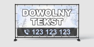 BANER REKLAMOWY - DOWOLNY TEKST - KW1 - 200X100 CM SUPER JAKOŚĆ!