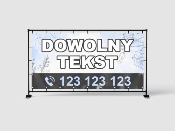 BANER REKLAMOWY - DOWOLNY TEKST - KW1 - 200X100 CM SUPER JAKOŚĆ!