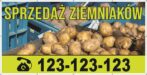 Baner Reklamowy 2 x 1 m - Sprzedaż Ziemniaków - Baner Premium - Mocny !