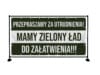 BANER PREMIUM - MAMY ZIELONY ŁAD - 200X100 CM - WYSOKA JAKOŚĆ!