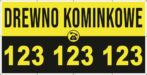 Baner Reklamowy 2 x 1 m -Sprzedaż Drewna Kominkowego- Baner Premium - Mocny !