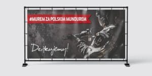 BANER PATRIOTYCZNY - POLSKI ŻOŁNIERZ - DZIĘKUJEMY - 200X100 CM
