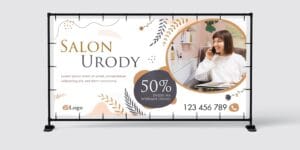 BANER PREMIUM - SALON URODY - 200X100 CM - SUPER JAKOŚĆ!