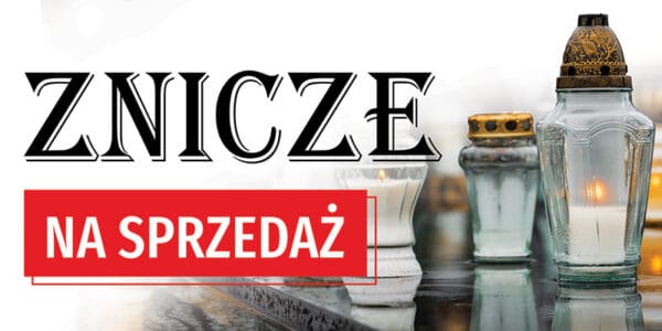 BANER REKLAMOWY - ZNICZE NA SPRZEDAŻ - 200X100 CM - SUPER JAKOŚĆ!