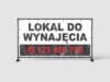 BANER REKLAMOWY - LOKAL DO WYNAJĘCIA - 200X100 CM - SUPER JAKOŚĆ!