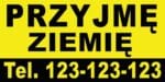 Baner Reklamowy 2 x 1 m - Przyjmę Ziemię - Baner Premium - Mocny !