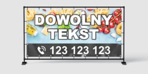 BANER REKLAMOWY - DOWOLNY TEKST - WRZ1 - 200X100 CM SUPER JAKOŚĆ!