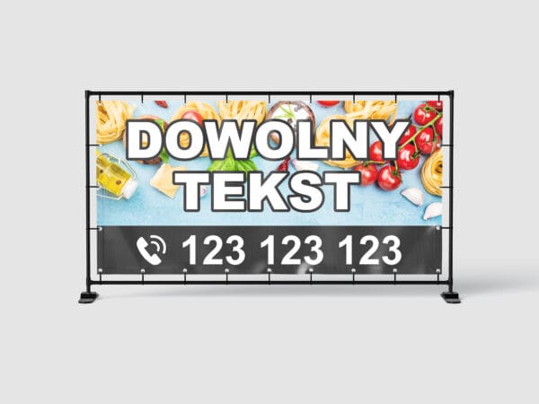 BANER REKLAMOWY - DOWOLNY TEKST - WRZ1 - 200X100 CM SUPER JAKOŚĆ!