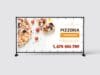 BANER PREMIUM - PIZZERIA - 200X100 CM - SUPER JAKOŚĆ!