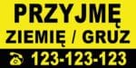 Baner Reklamowy 2 x 1 m - Przyjmę Ziemię - Baner Premium - Mocny !