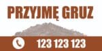 Baner Reklamowy 2 x 1 m - Przyjmę Gruz - Baner Premium - Mocny !
