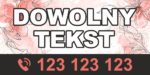 BANER REKLAMOWY - DOWOLNY TEKST - KW2 - 200X100 CM SUPER JAKOŚĆ!