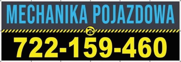 Baner Reklamowy 2 x 1 m - Auto Serwis - Baner Premium - Mocny !