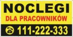 Baner Reklamowy 2 x 1 m -Noclegi- Baner Premium - Mocny !