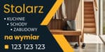 BANER PREMIUM - MEBLE NA WYMIAR - STOLARZ - 200X100 CM - SUPER JAKOŚĆ!