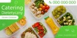 BANER PREMIUM - CATERING DIETETYCZNY - 200X100 CM - SUPER JAKOŚĆ!
