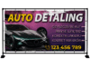 BANER REKLAMOWY AUTO DETALING 200X100 CM SUPER JAKOŚĆ!!