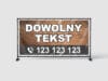 BANER REKLAMOWY - DOWOLNY TEKST - DR1 - 200X100 CM SUPER JAKOŚĆ